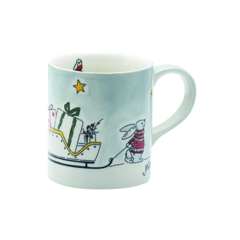 Becher Schlittenfahrt von Mila mit Schlitten