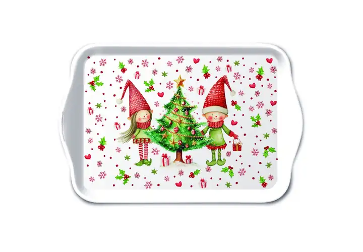 Ambiente Europe Elves by the Tree: Weihnachtstisch mit Elfen, Ansicht 2