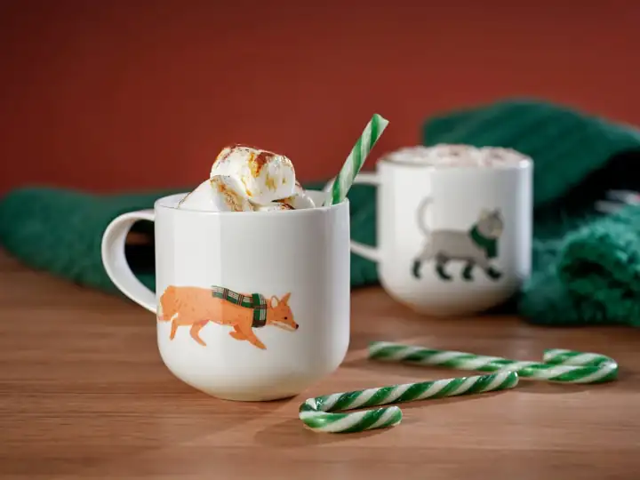 ASA Selection: ASA Coppa Winter Animals: Becher mit Tieren im Strick
