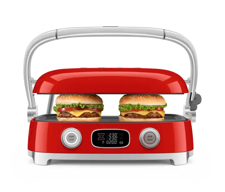 Smeg: Smeg Kontaktgrill: Panini, Steak und Waffeln in einem