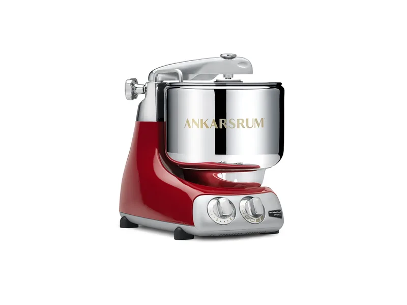 Ankarsrum Assistent Original in Rot mit Edelstahlschüssel