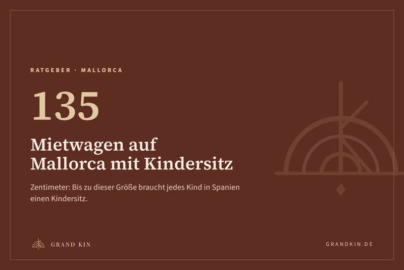Grafik von GRAND KIN in Cognac: 135, Mietwagen auf Mallorca mit Kindersitz